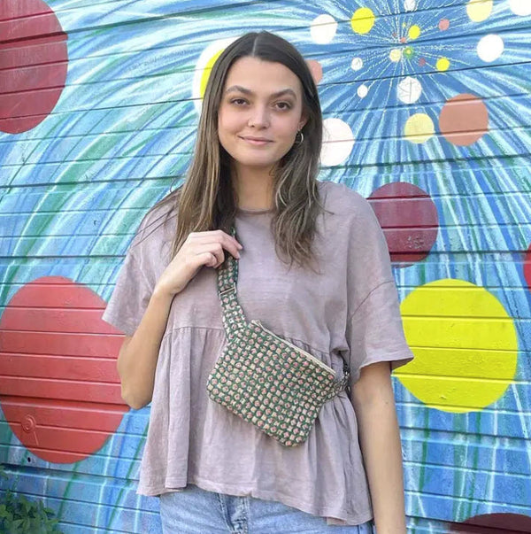 Kantha Square Sling Bag