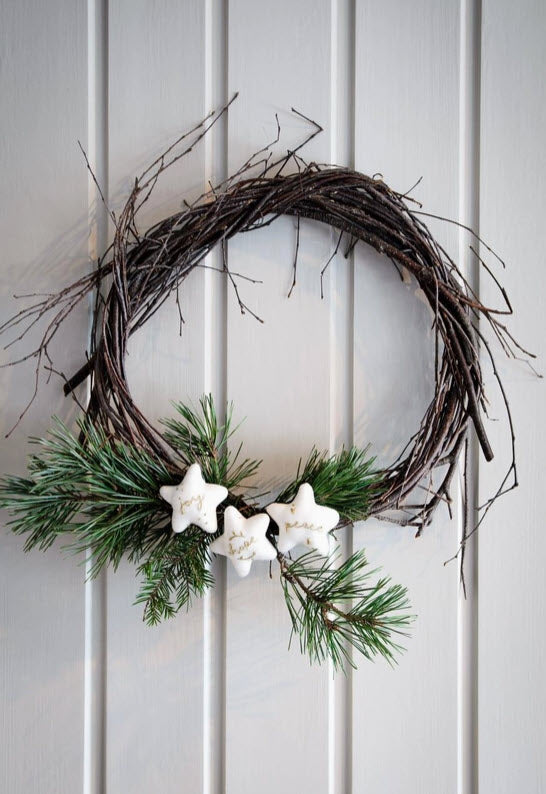 Embroidered Star Ornaments (Set of 3)