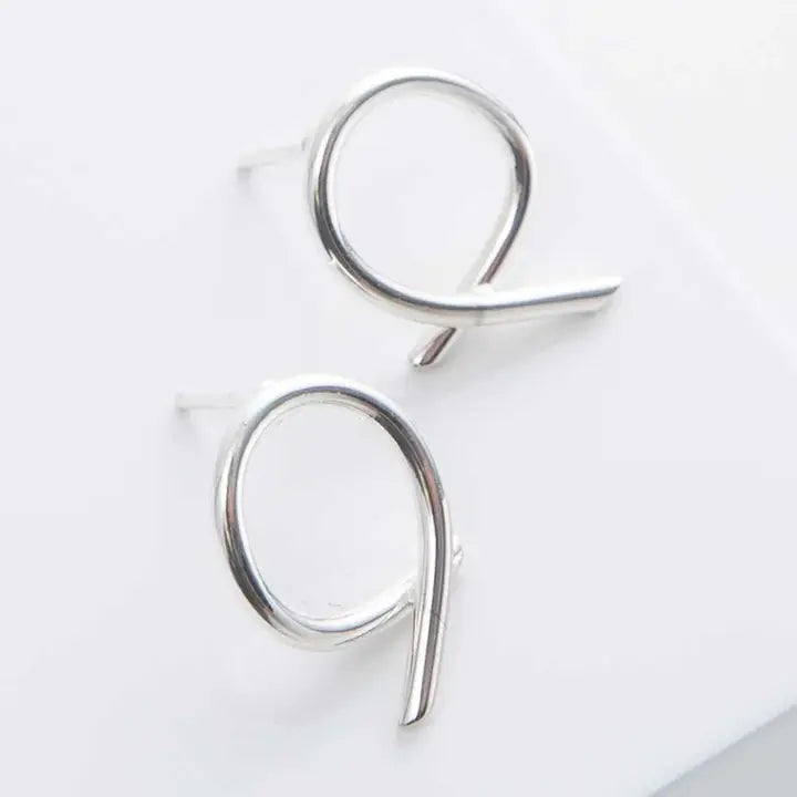 Silver Swoop Earrings – Our Rescue Store
