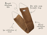 Sisal Linen Back Exfoliating Strap