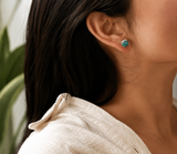 Oasis Studs in Silver