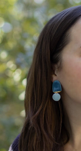Tonal Two-Piece Midi Earrings