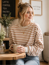 Sunday Stripe Crewneck