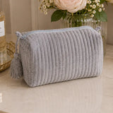 Quilted Velvet Toiletry Bag