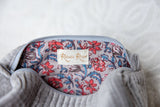 Quilted Velvet Toiletry Bag
