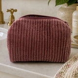 Quilted Velvet Toiletry Bag