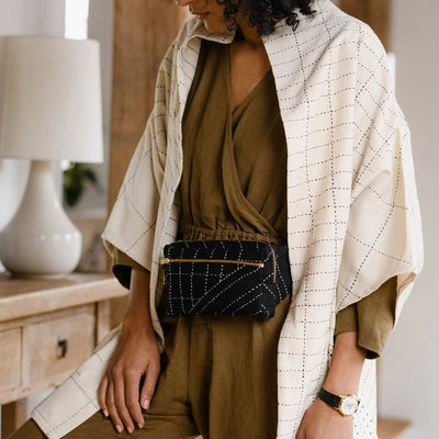 Kantha Crossbody Belt Bag