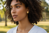 Diya Gold Stud Earrings