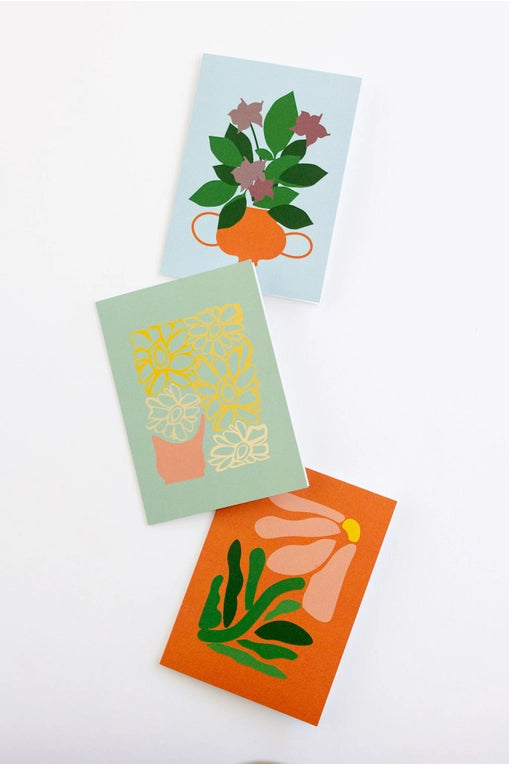 Floral Stamp Greeting Card Set