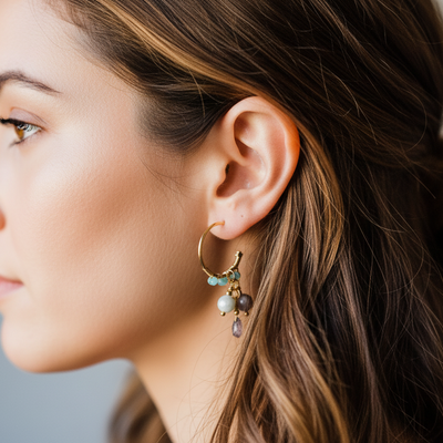 Gold Lively Earrings