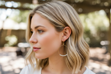 Bar and Hoop Dangle Earrings
