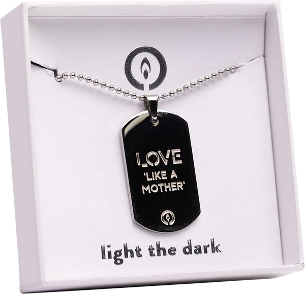 Love Like a Mother Dog Tag Necklace