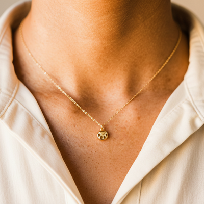 Paw Print Charm Necklace