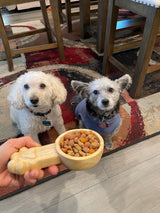 Hand-Carved Wooden Pawprint Scoop