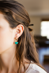 Stone Huggie Earrings