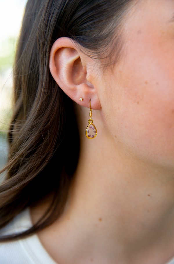 Wildflower Resin Earrings