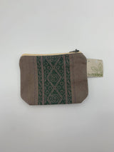 grey small patterned pouch
