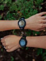 small our logo blue line rockwell watch