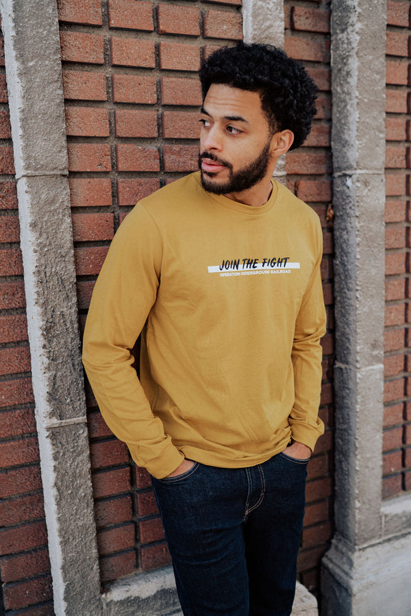 join the fight yellow long sleeve