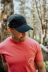 black our embroidered hat
