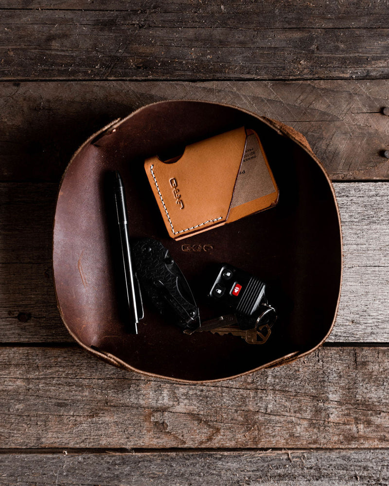 everyday carry tray brown
