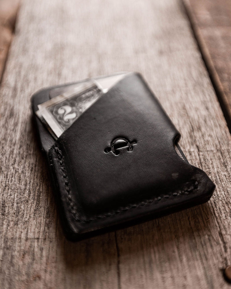 black our leather wallet