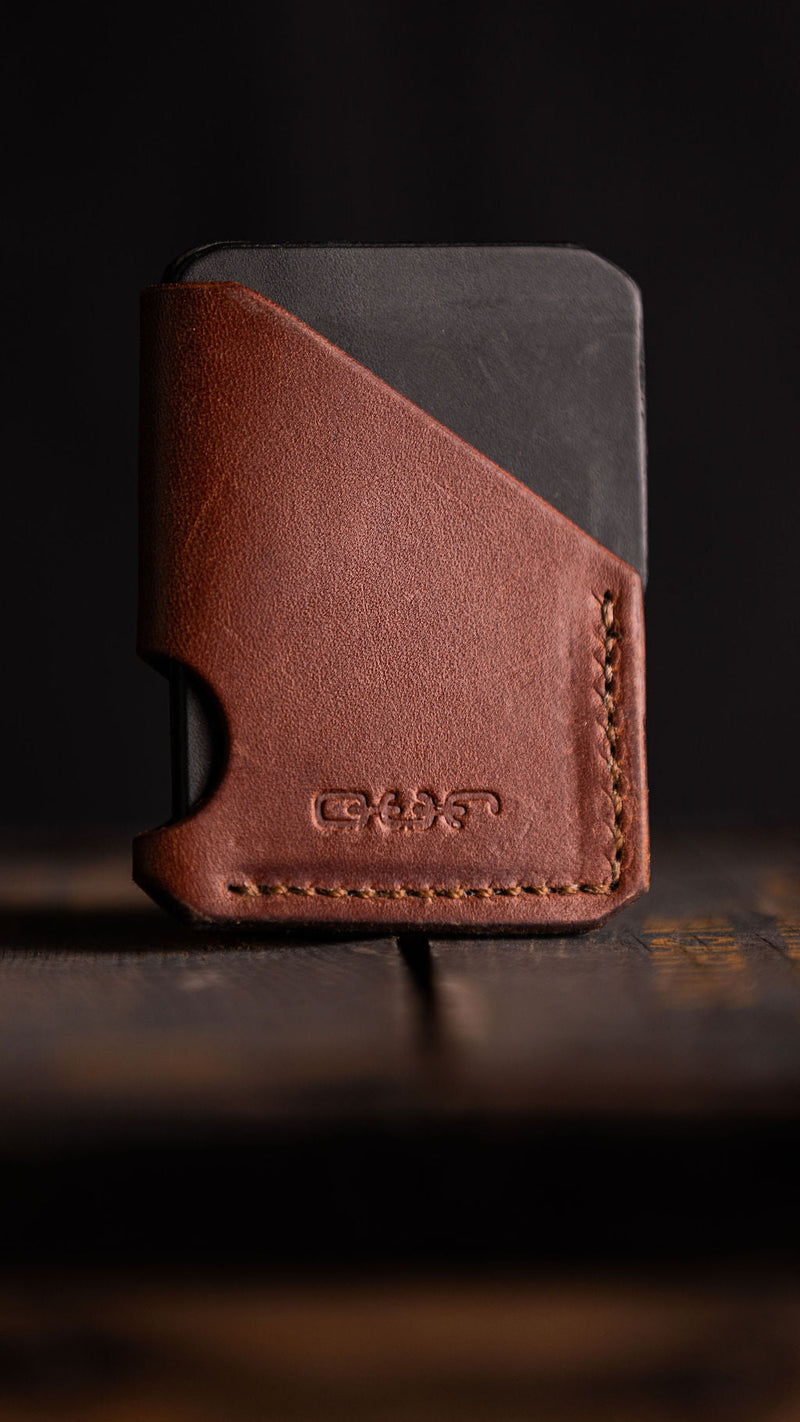 two toned leather our wallet