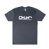 grey short sleeve tee shirt o.u.r logo large flatlay