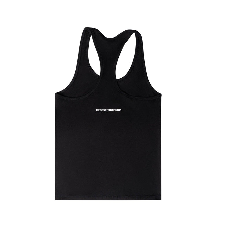 crossfit o.u.r racerback black tanktop back crossfitour.com