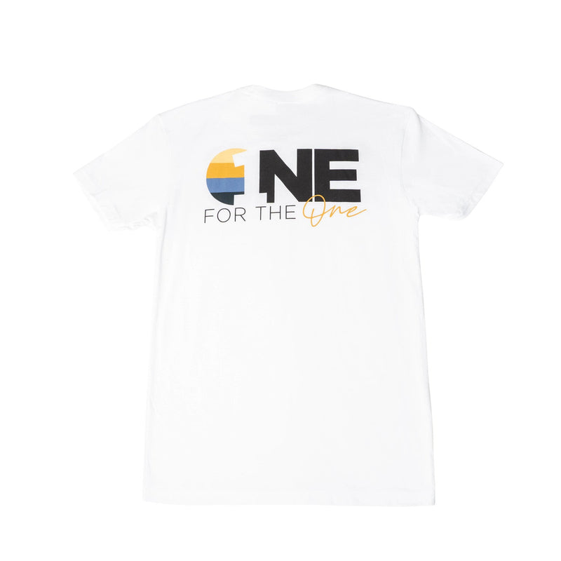 white tee shirt for the one back