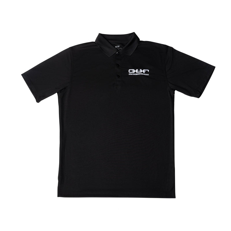 black polo embroidered our