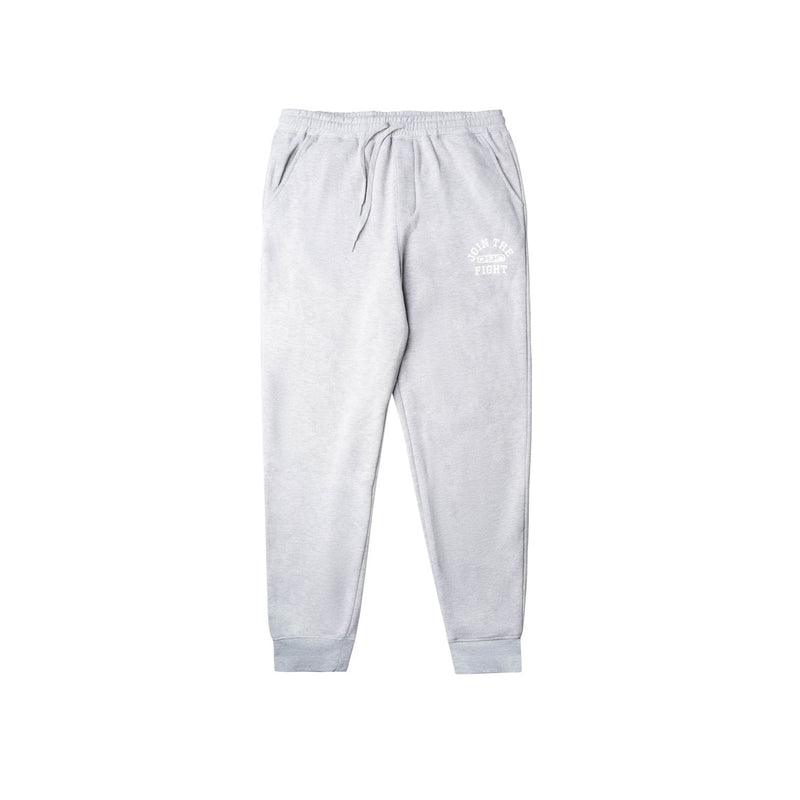 grey join the fight sweatpants