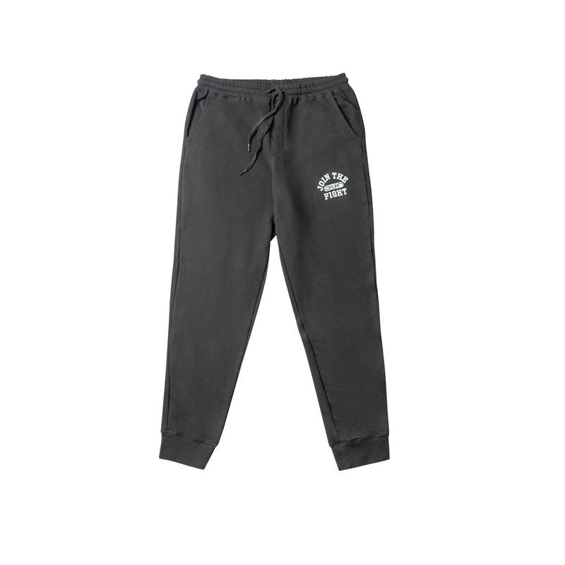 black join the fight sweatpants 