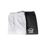 join the fight folded sweatpants black grey