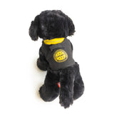 black lab stuffed animal harness k9 badge