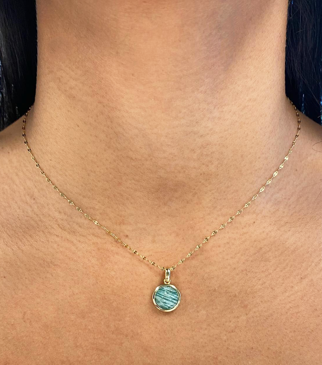 Sky blue stone necklace Clearance