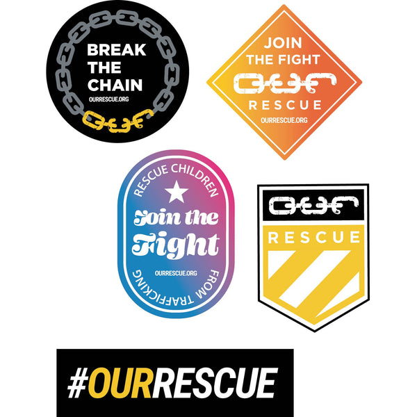 stick pack join the fight break the chain o.u.r our rescue