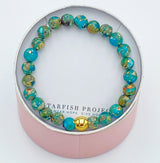turquoise stone beaded bracelet